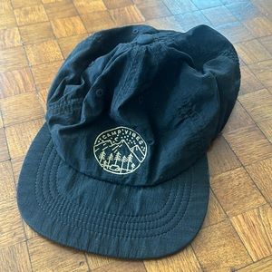 Poler Camp Vibes black nylon hat